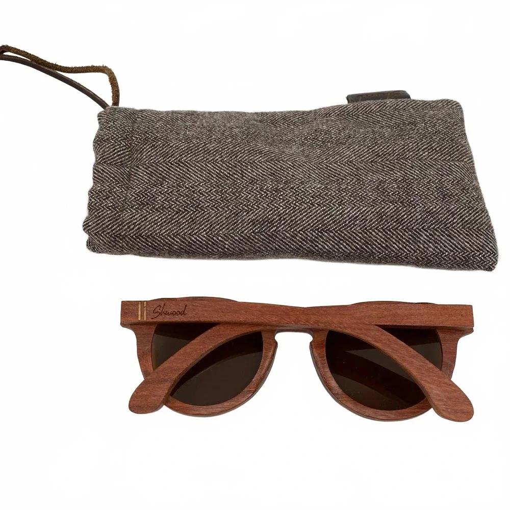 Shwood Brown Wood Frame Sunglasses | OS Regular | Classic Style